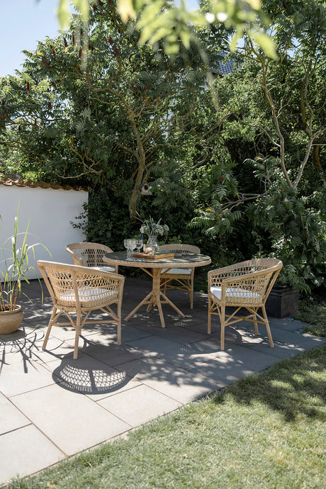 Emma Gartenstuhl, Natural von Sika-Design - Kein Kissen - Jacobsen Plus