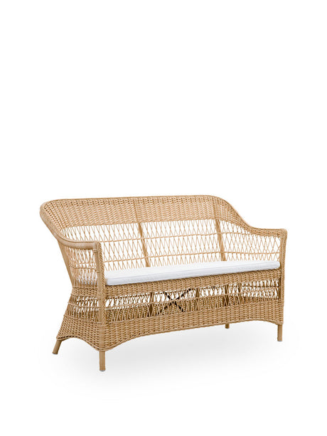 Charlot 2-Pers. Gartensofa, Natur von Sika-Design - Kein Kissen - Jacobsen Plus