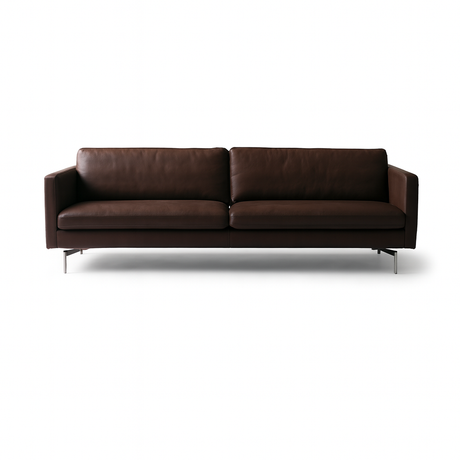 MH276 4 pers. Sofa in Baltique Anilinleder von Mogens Hansen - Baltique 93002 (Dunkelbraun) - Jacobsen Plus