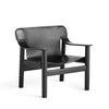 Deep black oak - Black leather