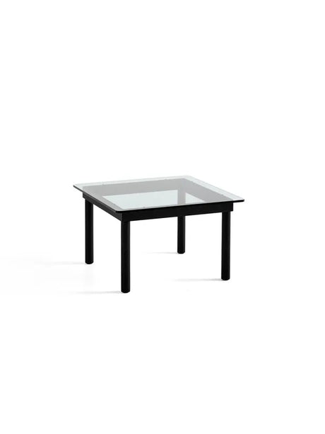 Kofi Couchtisch 60x60 von HAY - Klarglas / Schwarze, wasserlackierte Eiche - Jacobsen Plus