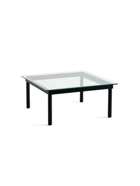 Kofi Couchtisch 80x80 von HAY - Klarglas / Schwarze, wasserlackierte Eiche - Jacobsen Plus