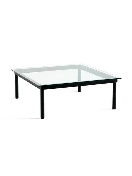 Kofi Sofabord 100x100 fra Hay - Clear glass / Black water-based lacquered oak - Jacobsen Plus