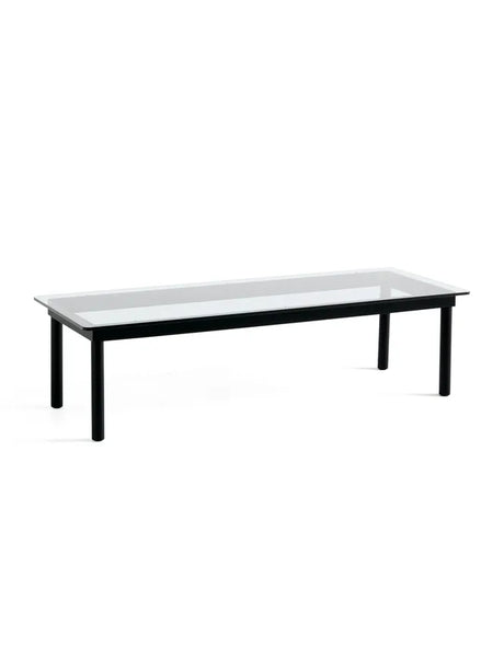 Kofi Sofabord 140x50 von HAY - Klarglas / Schwarze, wasserlackierte Eiche - Jacobsen Plus