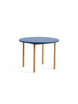 Two-Colour Esstisch Ø105 von Hay - Blau / Ocker - Jacobsen Plus