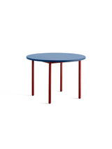 Two-Colour Esstisch Ø105 von Hay - Blau / Bordeauxrot - Jacobsen Plus