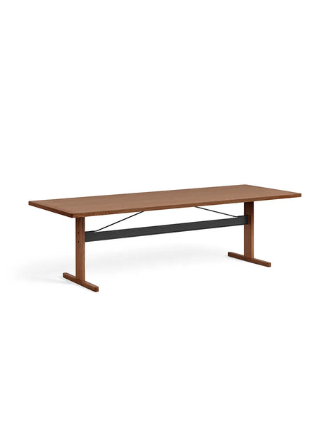 Passerelle Table, L260 cm von Hay - Wasserbasiert lackiertes Walnussholz / Tinten-Schwarz / Wasserbasiert lackiertes Walnussholz - Jacobsen Plus