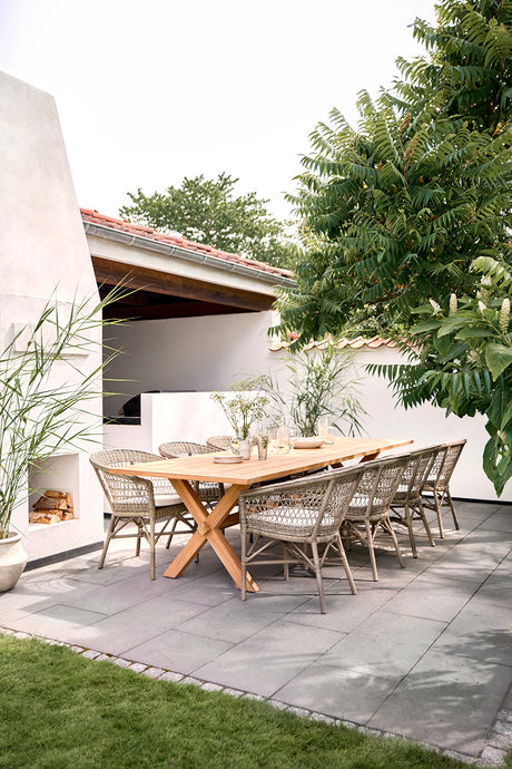 Emma Gartenstuhl, Antique Grey von Sika-Design - Kein Kissen - Jacobsen Plus