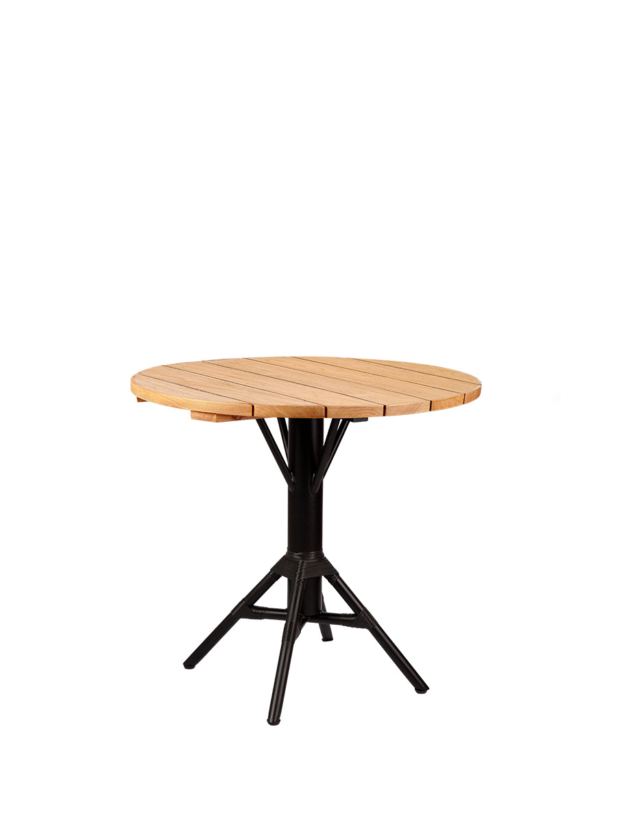 Nicole Cafébord Ø80 von Sika-Design - Schwarz - Jacobsen Plus