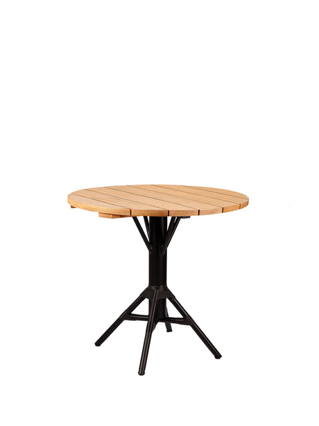 Nicole Cafébord Ø80 von Sika-Design - Schwarz - Jacobsen Plus
