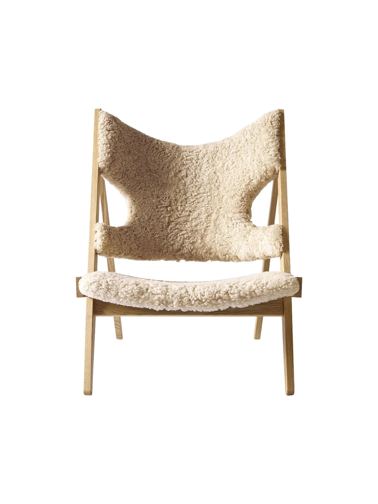 Knitting Lounge Chair, Sheepskin fra Audo Copenhagen
