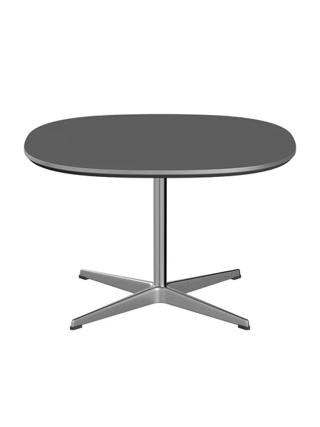 Piet Hein A202 Couchtisch, 75 x 75 cm von Fritz Hansen - Weißes Laminat mit Alukante - Jacobsen Plus