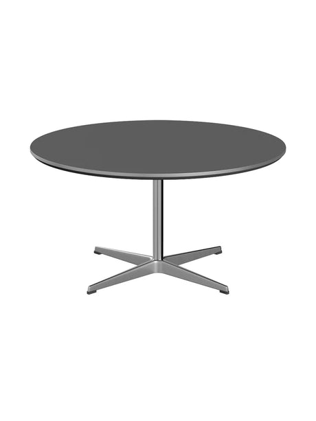 Piet Hein A223 Sofabord, Ø90 cm von Fritz Hansen - Grey Bromo m. Alukant (Spezialfarbe) - Jacobsen Plus