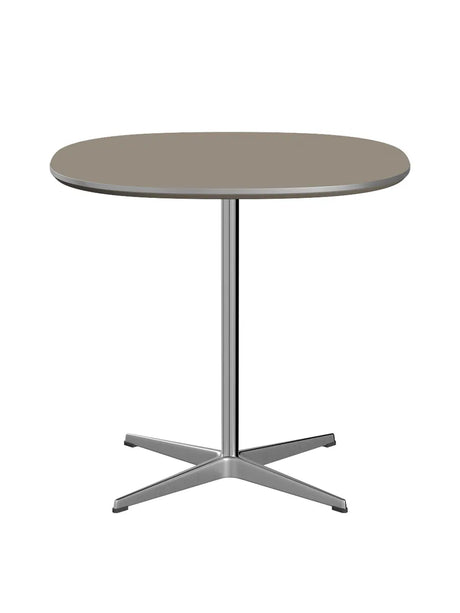 Piet Hein A602 Café-Tisch, 75 x 75 cm von Fritz Hansen - Brown Ottawa m. Alukant (Sonderfarbe) - Jacobsen Plus
