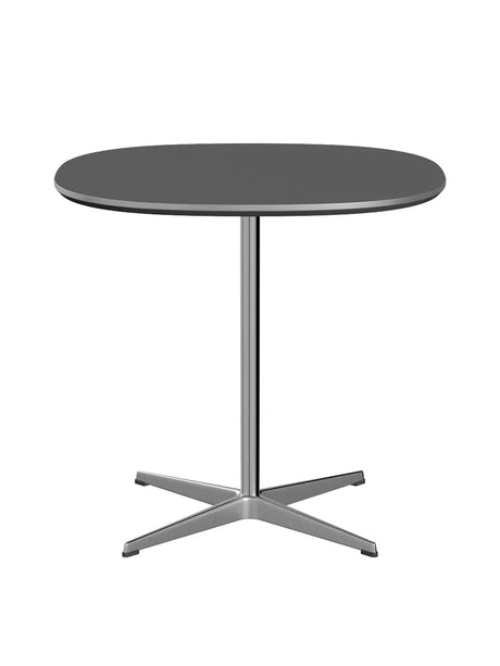 Piet Hein A602 Café-Tisch, 75 x 75 cm von Fritz Hansen - Grey Bromo m. Alukant (Spezialfarbe) - Jacobsen Plus