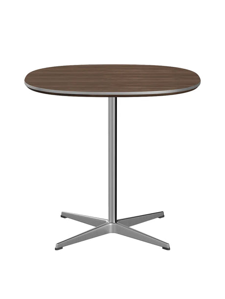Piet Hein A602 Café-Tisch, 75 x 75 cm von Fritz Hansen - Walnussfurnier mit Furnierkante - Jacobsen Plus