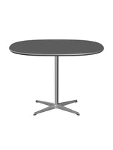 Piet Hein A603 cafébord, 100 x 100 cm fra Fritz Hansen - Grey Bromo m. alukant (specialfarve) - Jacobsen Plus