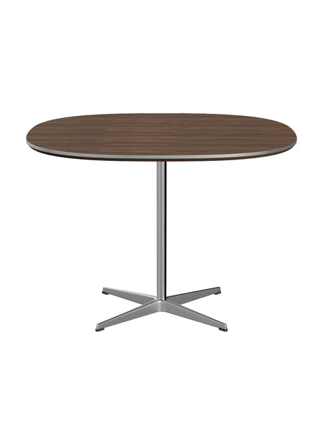 Piet Hein A603 Cafébord, 100 x 100 cm von Fritz Hansen - Walnussfurnier mit Furnierkante - Jacobsen Plus