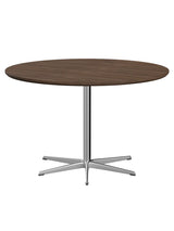 Piet Hein A825 Spisebord, Ø120 cm fra Fritz Hansen - Valnød finér m. finérkant - Jacobsen Plus