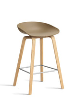 About a Stool AAS32 von HAY - Niedrig - B 50 x T 43 x H 64-75 cm / Clay / Lackierte Eiche - Jacobsen Plus