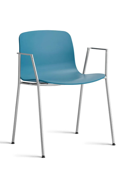 About a Chair AAC18 von HAY - Weiß / Verchromter Stahl - Jacobsen Plus