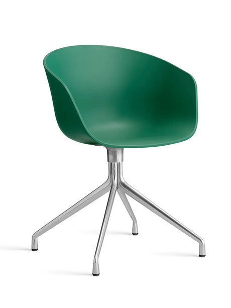 About a Chair AAC20 fra Hay - Teal Green / Poleret aluminium - Jacobsen Plus