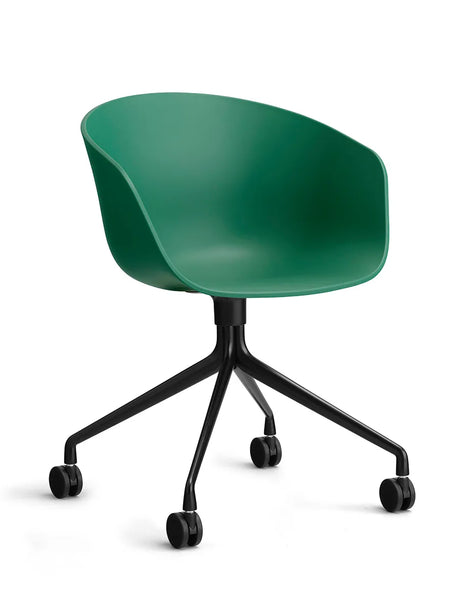 About a Chair AAC24 von Hay - Petrolgrün / Schwarz pulverbeschichtetes Aluminium - Jacobsen Plus