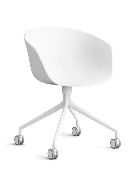 About a Chair AAC24 von Hay - Weiß / Weißes pulverbeschichtetes Aluminium - Jacobsen Plus