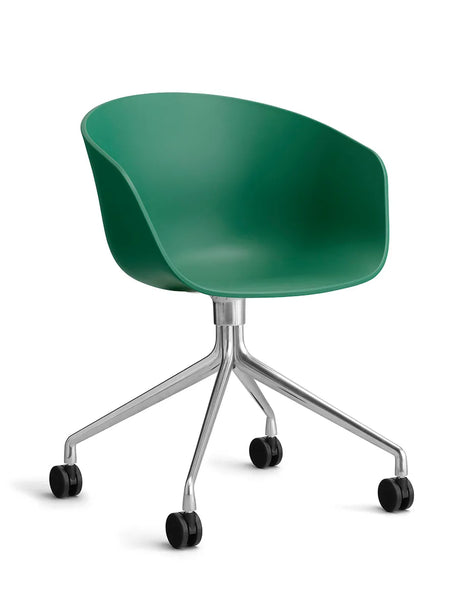 About a Chair AAC24 von Hay - Petrolgrün / Poliertes Aluminium - Jacobsen Plus