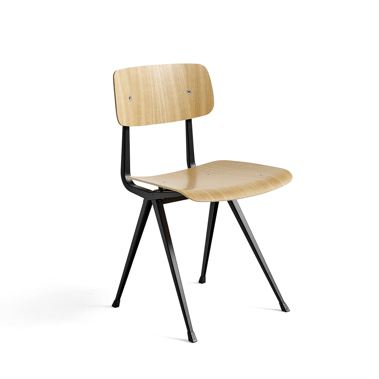 Result Chair fra Hay - Klar lakeret eg / Sort pulverlakeret stål - Jacobsen Plus
