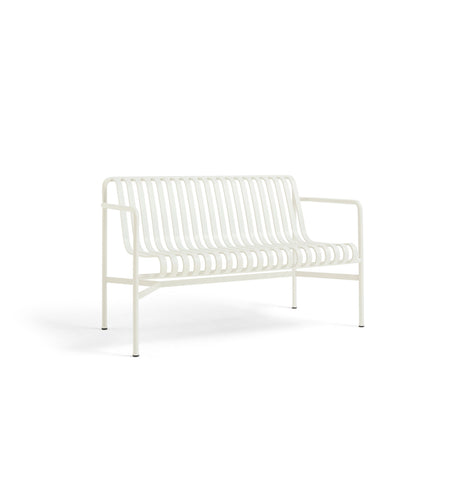 Palissade Dining Bench mit Armlehnen, cream white von HAY - 1 - Jacobsen Plus