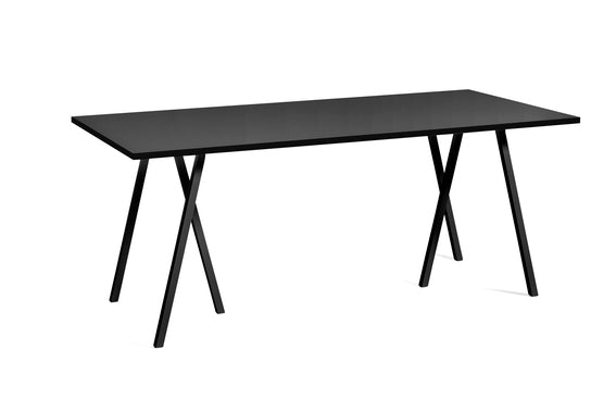 Loop Stand Table, 180 cm fra Hay - Sort linoleum - Jacobsen Plus