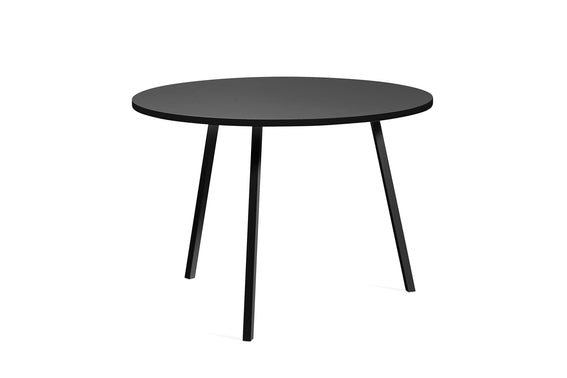 Loop Stand Round Table, Ø105 fra Hay - Sort linoleum - Jacobsen Plus