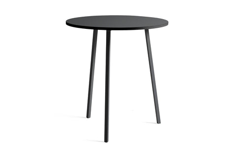 Loop Stand Round High Table, Ø90 fra Hay - Sort linoleum - Jacobsen Plus