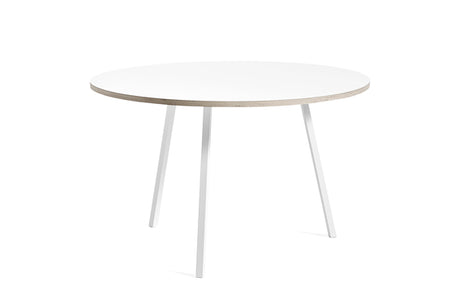 Loop Stand Round Table, Ø120 fra Hay - Hvid laminat - Jacobsen Plus