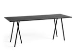 Loop Stand High Table, 250 cm von HAY - Schwarzes Linoleum - Jacobsen Plus