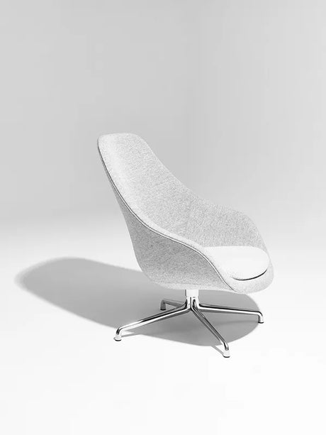 About a Lounge Chair high AAL91 von HAY - Steelcut / Schwarz pulverbeschichtetes Aluminium - Jacobsen Plus