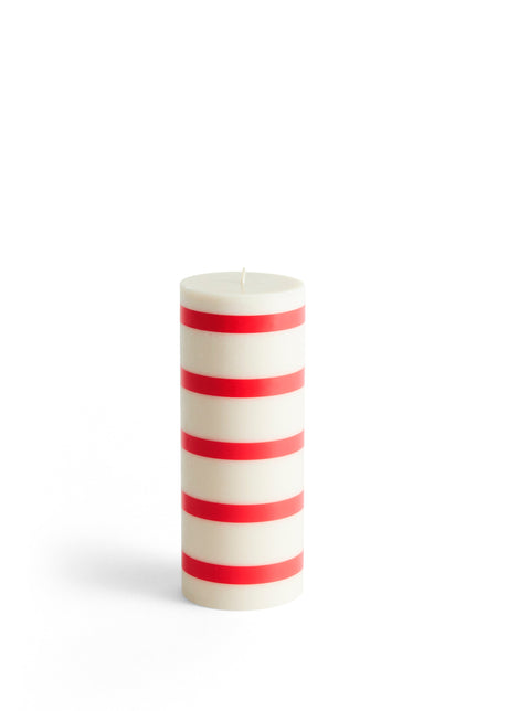 Column Kerze Medium, Off-White und Rot von HAY - 1 - Jacobsen Plus