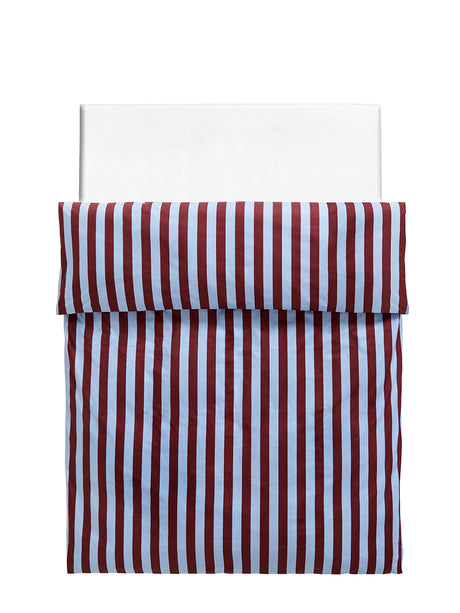 Été Bettbezug, Bordeaux und Sky Blue von HAY - 1 - Jacobsen Plus