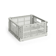 Colour Crate Medium Square, Grey von HAY