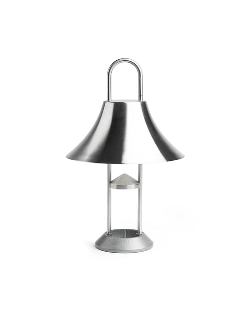 Mousqueton Portable Lampe von HAY - Gebürsteter Edelstahl - Jacobsen Plus