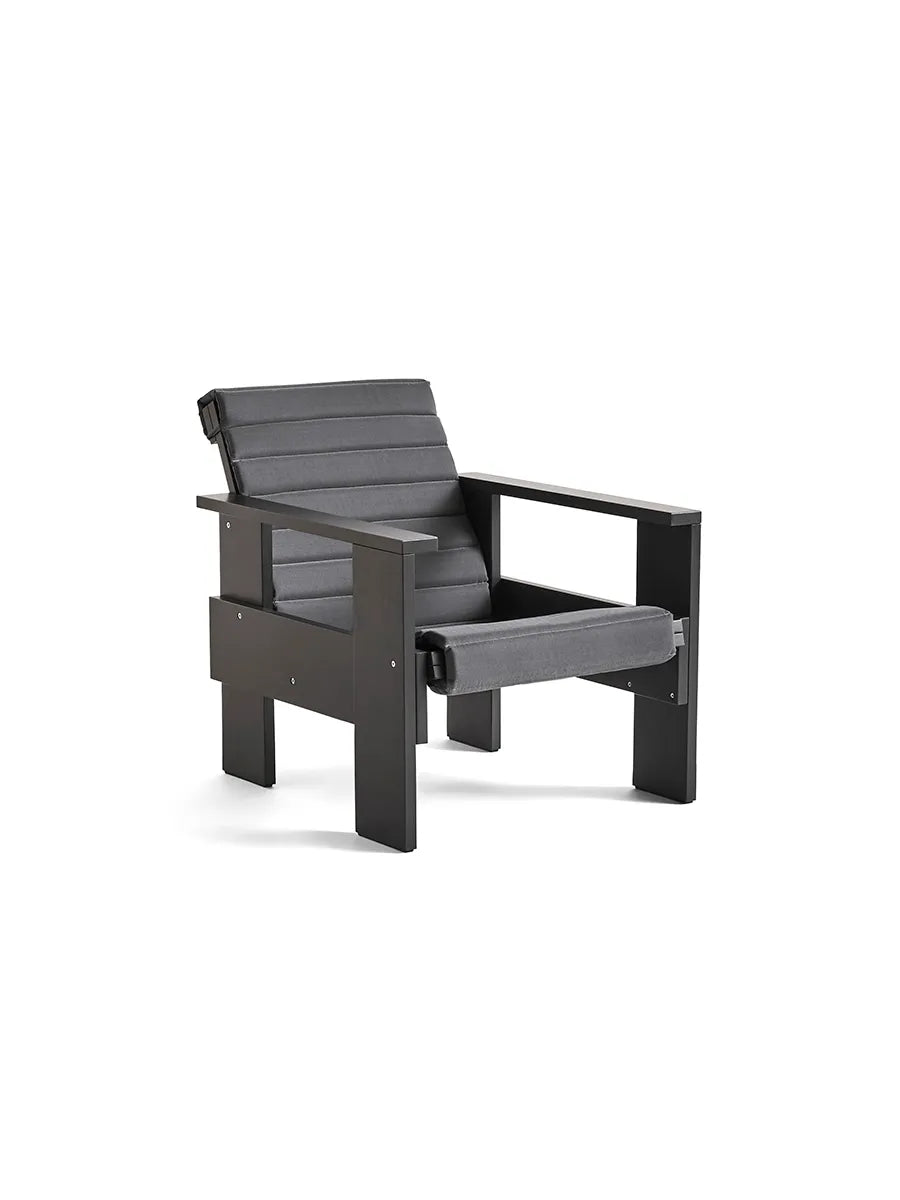 Quilted Sitzkissen für Crate Loungechair, Anthracite von Hay