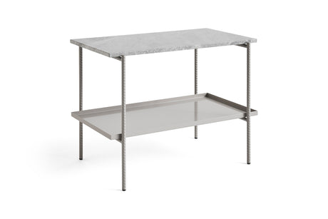 Rebar Side Table L75 von Hay - Fossil Grey / Grey Marble - Jacobsen Plus