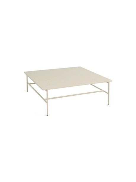Rebar Coffee Table L100 von HAY - Alabaster / Beige Marble - Jacobsen Plus