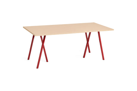Loop Stand Table, 180 cm fra Hay - Lakeret eg / Maroon Red - Jacobsen Plus