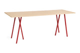 Loop Stand High Table, 250 cm von HAY - Lakeret Eg / Maroon Red - Jacobsen Plus