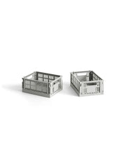 Colour Crate Mini 2 Stk., light grey von HAY