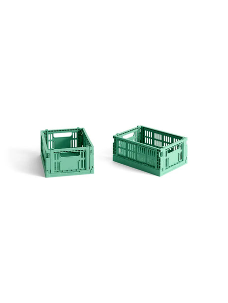Colour Crate Mini 2 Stk., dark mint fra Hay - 1 - Jacobsen Plus