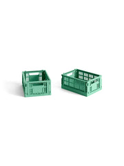 Colour Crate Mini 2 Stk., dark mint von HAY