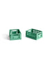 Colour Crate Mini 2 Stk., dark mint von HAY